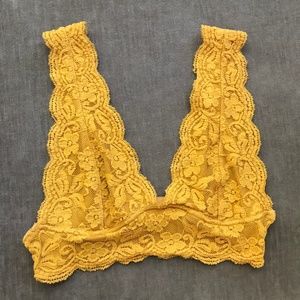 Wet Seal Yellow Bralette